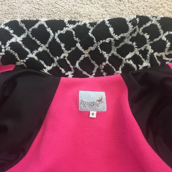 Pink & Black Girl Thick Coat - Picture 7 of 11